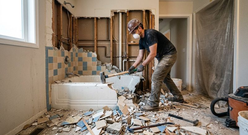 Bathtub Demolition in Sacramento, CA