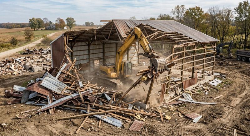 Pole Barn Demolition in Sacramento, CA