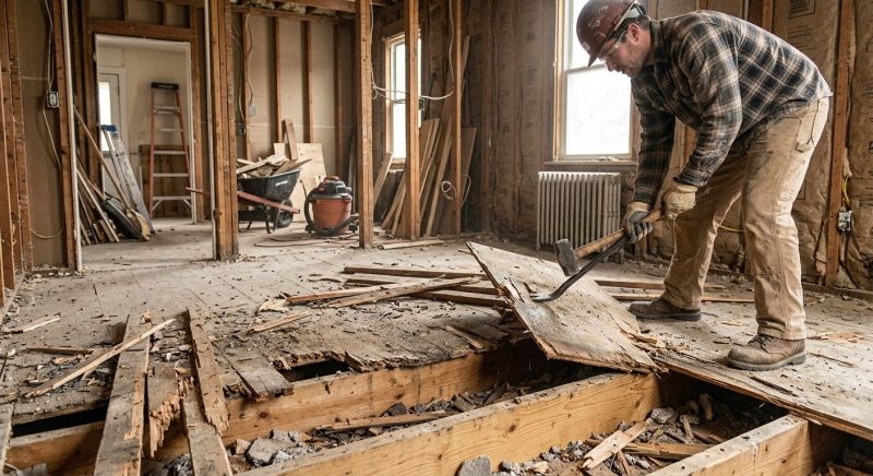 Subfloor Demolition in Sacramento, CA