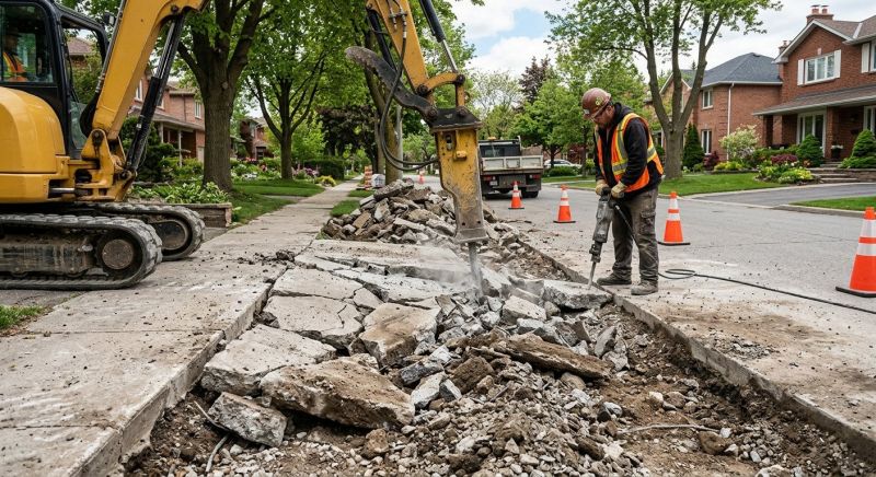 Walkway Demolition in Bergen County, NJ