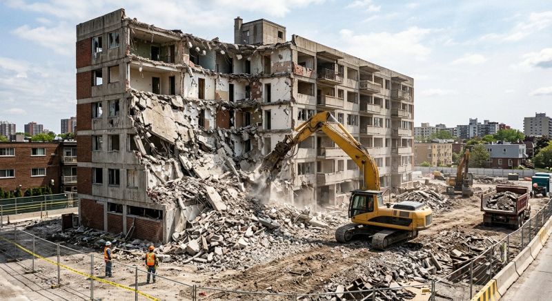 Apartment Demolition in Sacramento, CA