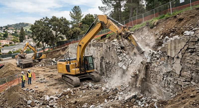 Block Wall Demolition in Sacramento, CA