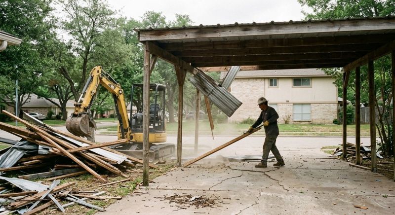 Carport Demolition in Bergen County, NJ