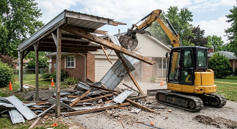 Carport Demolition in Bergen County, NJ