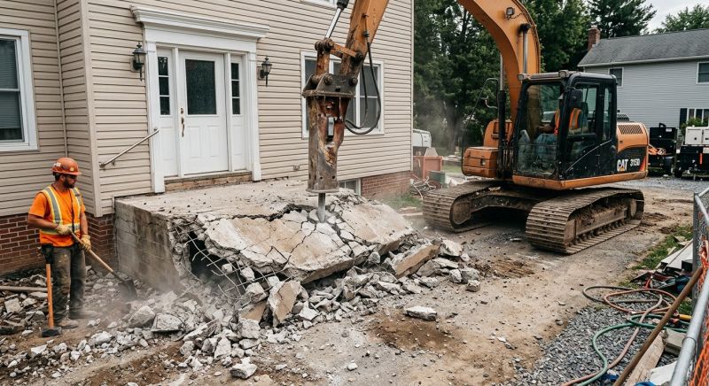 Concrete Pavement Demolition in Bergen County, NJ