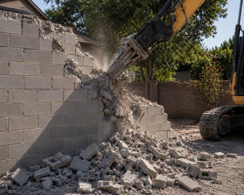 Concrete Wall Demolition in Bergen County, NJ