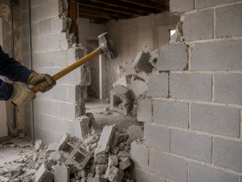 Concrete Wall Demolition in Sacramento, CA