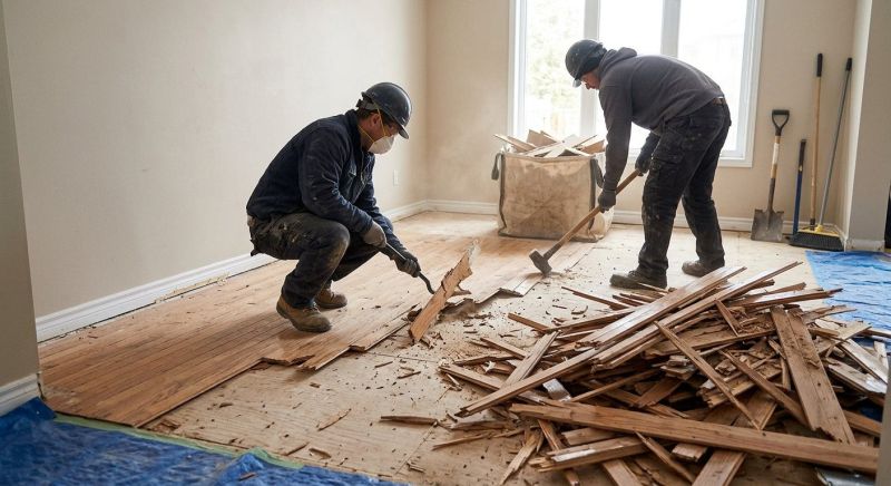 Hardwood Floor Demolition in Sacramento, CA