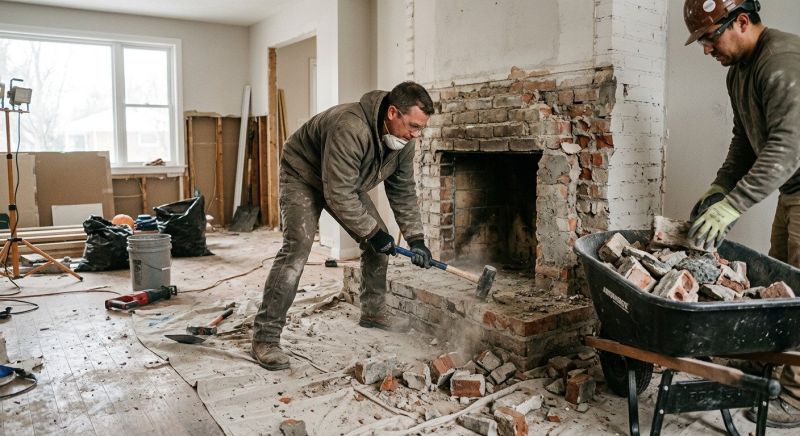 Hearth Demolition in Bergen County, NJ