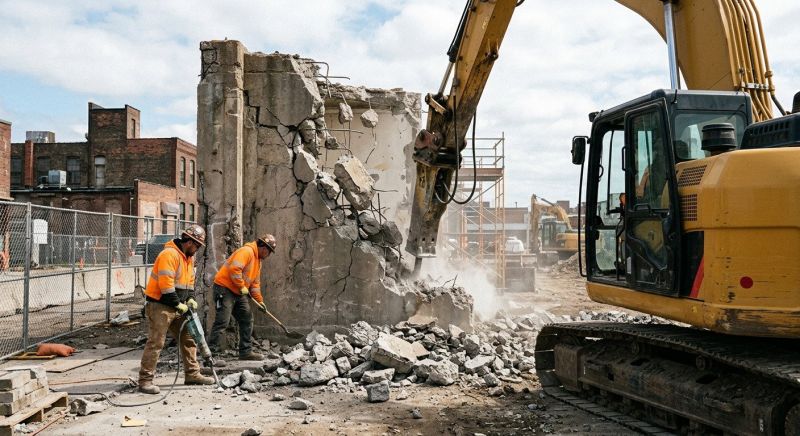 Masonry Demolition in Sacramento, CA