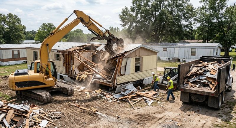 Modular Home Demolition in Katy, TX