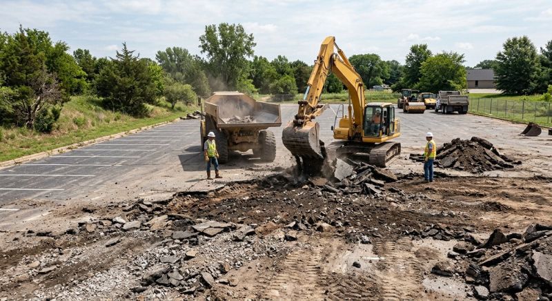 Parking Lot Removal in Houston, TX