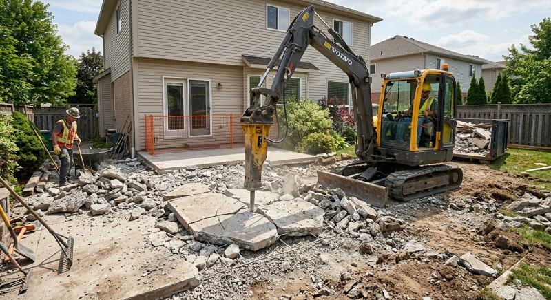 Patio Slab Demolition in Sacramento, CA