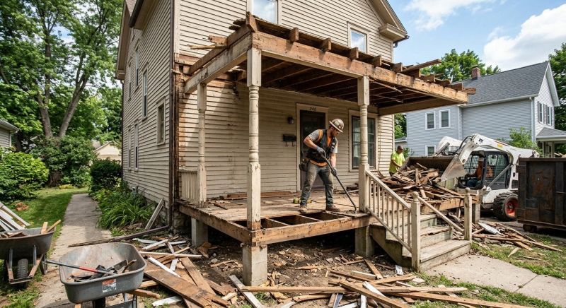 Porch Removal in Bergen County, NJ