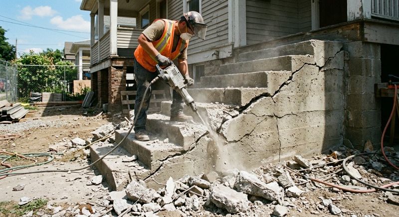 Stone Demolition in Bergen County, NJ