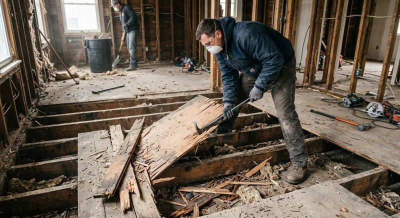 Subfloor Demolition in Frederick, MD