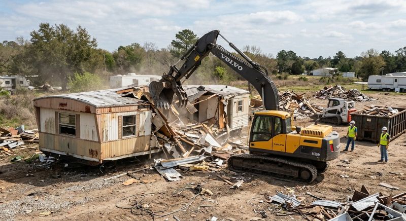 Trailer Home Demolition in Sacramento, CA