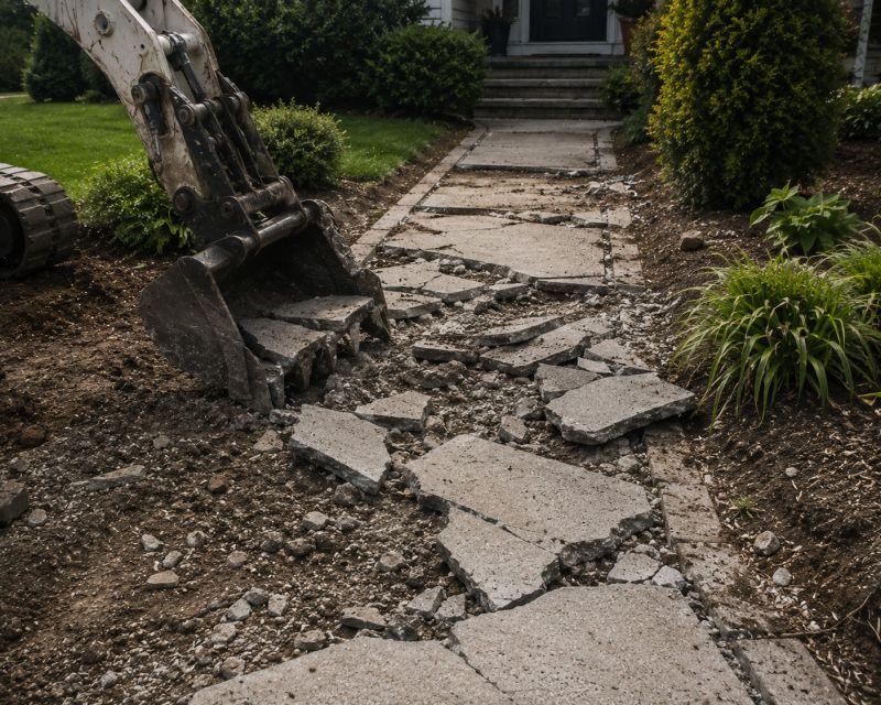 Walkway Removal in Bergen County, NJ